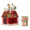 Snoozing 'til Christmas Snoopy Christmas Countdown Figurine Peanuts by Jim Shore