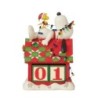 Snoozing 'til Christmas Snoopy Christmas Countdown Figurine Peanuts by Jim Shore