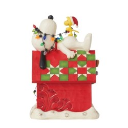 Snoozing 'til Christmas Snoopy Christmas Countdown Figurine Peanuts by Jim Shore