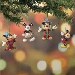 Mickey Mouse Hanging Ornaments Set of 4 Disney Traditions by Jim Shore