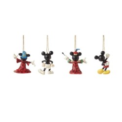 Mickey Mouse Hanging Ornaments Set of 4 Disney Traditions by Jim Shore