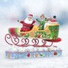 Spreading Christmas Cheer Buddy and Santa in Sleigh Figurine