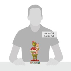 Grinch and Cindy-Lou with Naughty Nice Sign Figurine The Grinch by Jim Shore