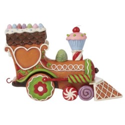 Santa's On His Way Gingerbread Santa Train Heartwood Creek by Jim Shore
