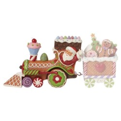 Santa's On His Way Gingerbread Santa Train Heartwood Creek by Jim Shore