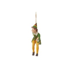 Crouching Buddy the Elf Hanging Ornament Elf by Jim Shore