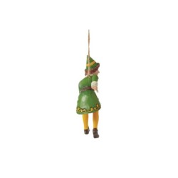 Crouching Buddy the Elf Hanging Ornament Elf by Jim Shore