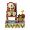 Handmade Happiness Snoopy Knitting in Rocking Chair Peanuts