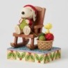 Handmade Happiness Snoopy Knitting in Rocking Chair Peanuts