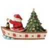 Seas of Giving Santa in a Boat Heartwood Creek by Jim Shore