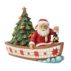 Seas of Giving Santa in a Boat Heartwood Creek by Jim Shore