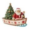 Seas of Giving Santa in a Boat Heartwood Creek by Jim Shore