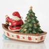 Seas of Giving Santa in a Boat Heartwood Creek by Jim Shore