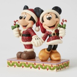 Candy Cane Christmas Mickey Minnie with Candy Canes