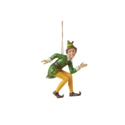 Crouching Buddy the Elf Hanging Ornament Elf by Jim Shore