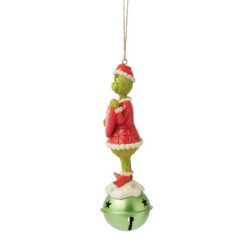 Grinch Holding Bell 2025 Hanging Ornament The Grinch by Jim Shore