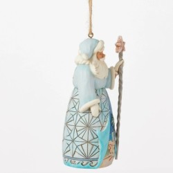 Santa with Star Fish Cane Hanging Ornament Heartwood Creek by Jim Shore