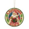 2025 Santa with Gifts Hanging Ornament