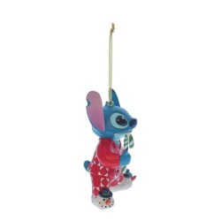 Stitch in Christmas PJs Hanging Ornament