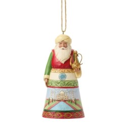 Indian Santa Around the World Hanging Ornament