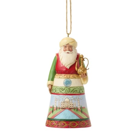 Indian Santa Around the World Hanging Ornament
