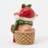 Higland Cow in Basket Mini Figurine