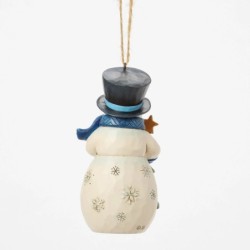 Snowman with Tree Hanging Ornament Heartwood Creek by Jim Shore