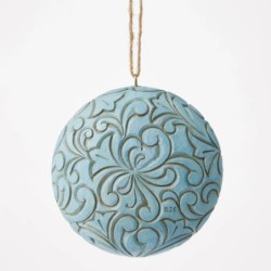 Blue and Gold Holy Family Hanging Ornament