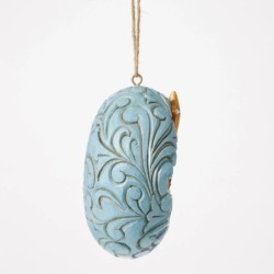 Blue and Gold Holy Family Hanging Ornament