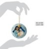 Blue and Gold Holy Family Hanging Ornament