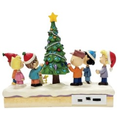 O Christmas Tree Charlie Brown Friends LED Musical Christmas Peanuts