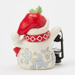 Twinkle Bright Snowman with Oversized Lantern Pint Figurine