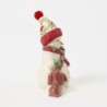 Up to Snow Good Snowman with Dog Scarf Pint Figurine