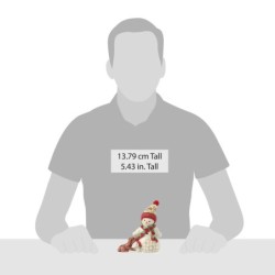 Up to Snow Good Snowman with Dog Scarf Pint Figurine