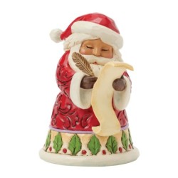 Santa with List Mini Figurine