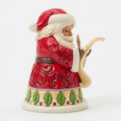Santa with List Mini Figurine