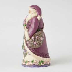 Royal Holiday Cheer Purple Santa Heartwood Creek by Jim Shore
