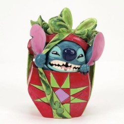Holiday Mischief Stitch Tearing Christmas Present Disney Traditions by Jim Shore