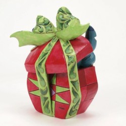 Holiday Mischief Stitch Tearing Christmas Present Disney Traditions by Jim Shore
