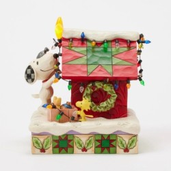 Prize-Worthy Christmas Snoopy Doghouse Peanuts by Jim Shore