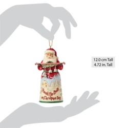 Santa I Heard the Bells Hanging Ornament
