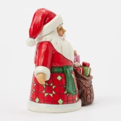Filled with Christmas Cheer Santa with Toy Bag Pint Figurine