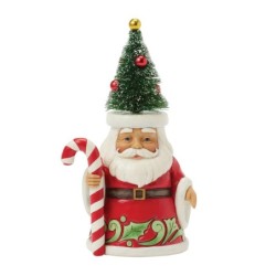 The Merry On Top Santa with Sisal Tree Pint Figurine