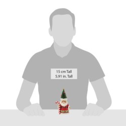 The Merry On Top Santa with Sisal Tree Pint Figurine