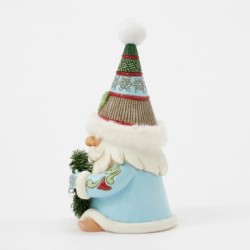 Wreathed in Holiday Joy Gnome with Wreath Fur Trimmed Hat