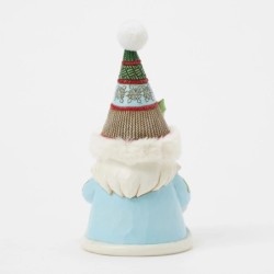 Wreathed in Holiday Joy Gnome with Wreath Fur Trimmed Hat