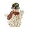 Snowman with Snowflake Staff Mini Figurine