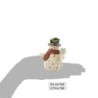 Snowman with Snowflake Staff Mini Figurine