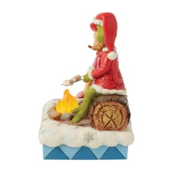 Grinch Cindy-Lou and Max Roasting Marshmallows LED Figurine