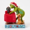 Grinch and Max Sewing a Santa Suit Figurine The Grinch by Jim Shore